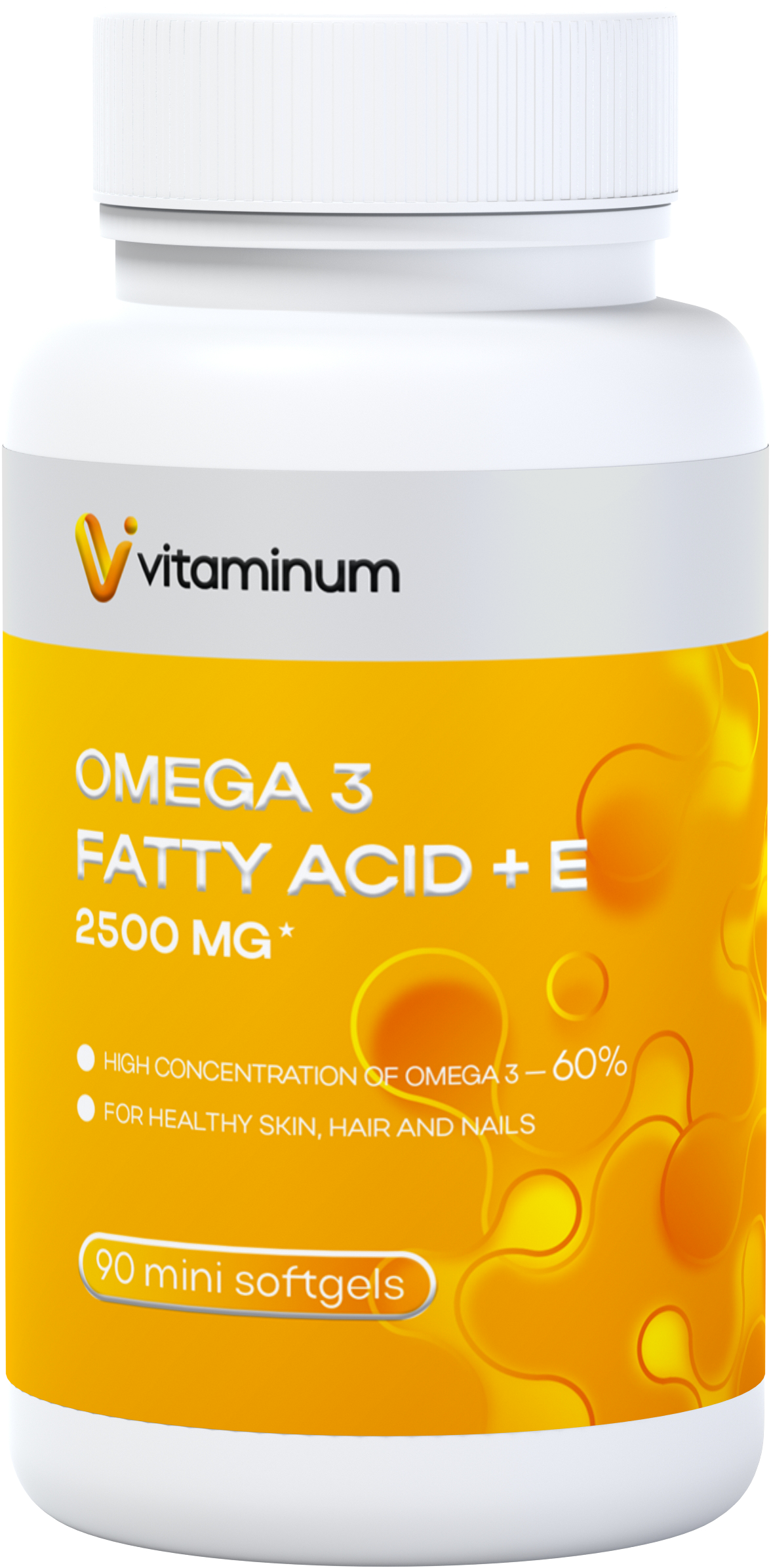  Vitaminum ОМЕГА 3 60% + витамин Е (2500 MG*) 90 капсул 700 мг   в Саранске